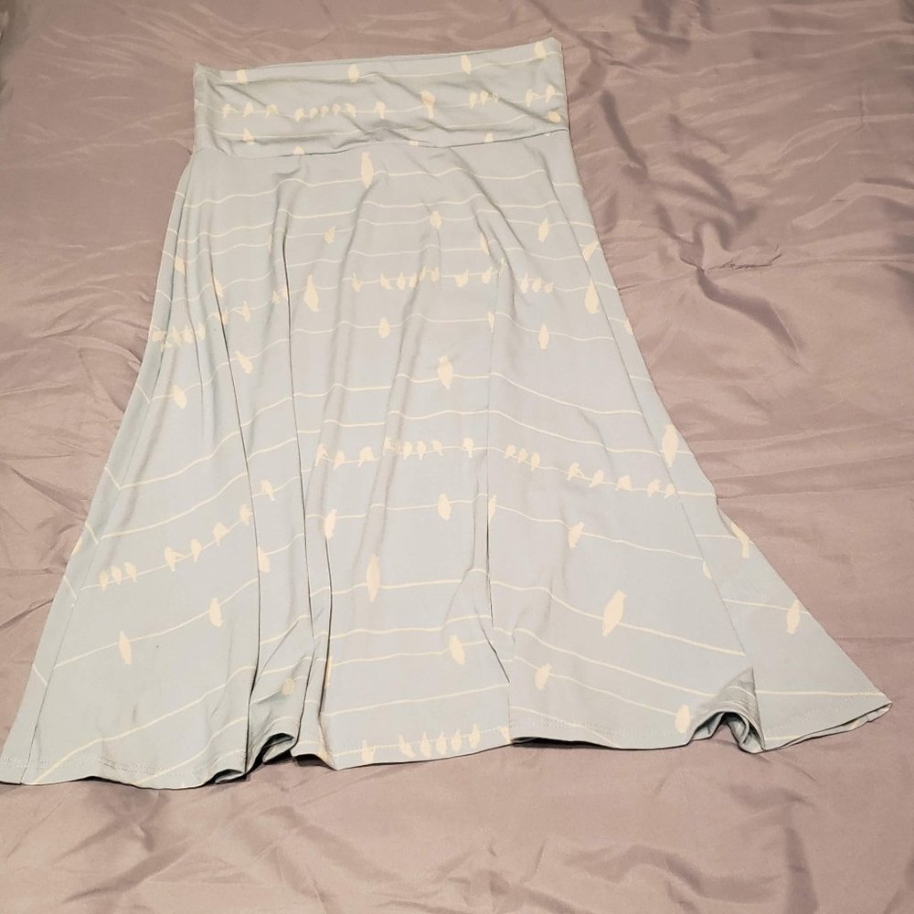 RARE Azure LLR With Birds Print